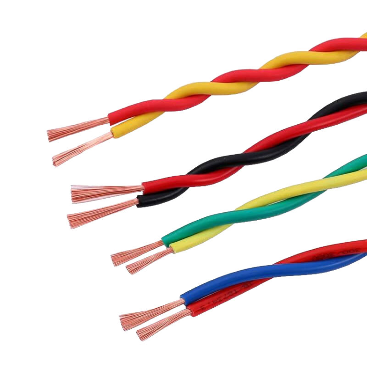 Flame Retardant RVS 450/750V Twisted Pair Cable | Flexible PVC Insulated Fire Alarm Wire And Home Appliances Or Signaling